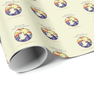 Personalisieren des Namens, RCIA-Dove-Circle auf G Geschenkpapier