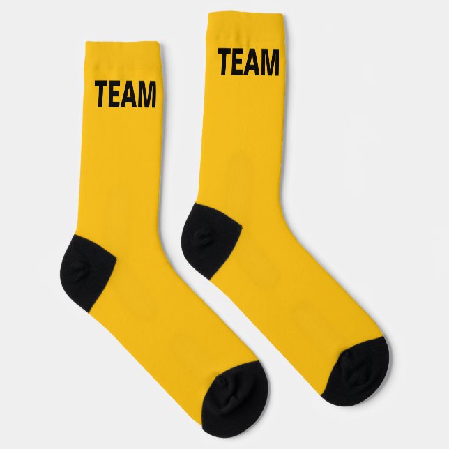 Personalisieren des TEAM NAME Yellow Socken (Rechts)