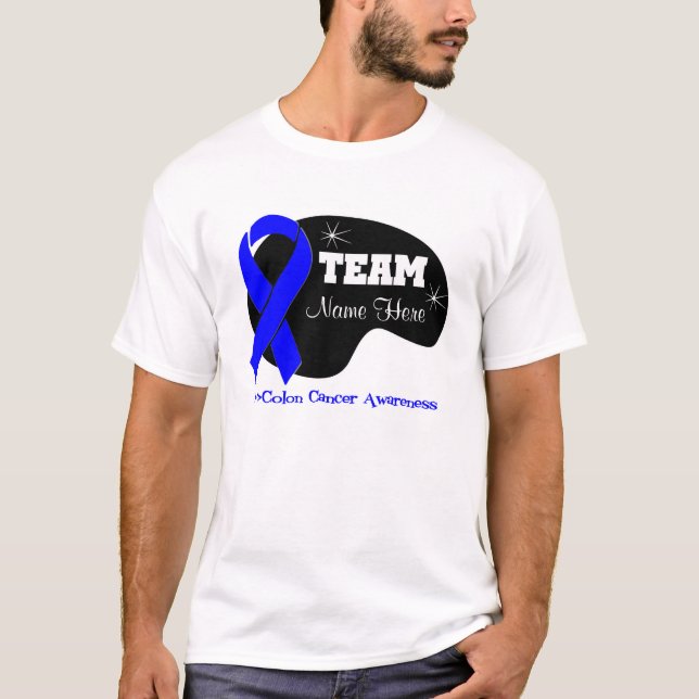 Personalisieren des Teamnamens - Kolonkarzinom T-Shirt (Vorderseite)