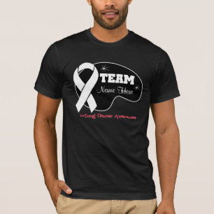Personalisieren des Teamnamens - Lungenkrebs T-Shirt
