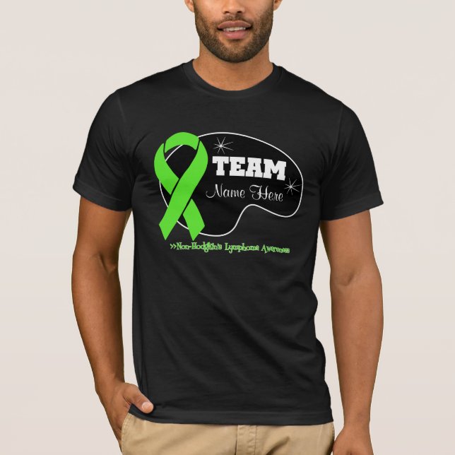 Personalisieren des Teamnamens - Non-Hodgkin-Lymph T-Shirt (Vorderseite)