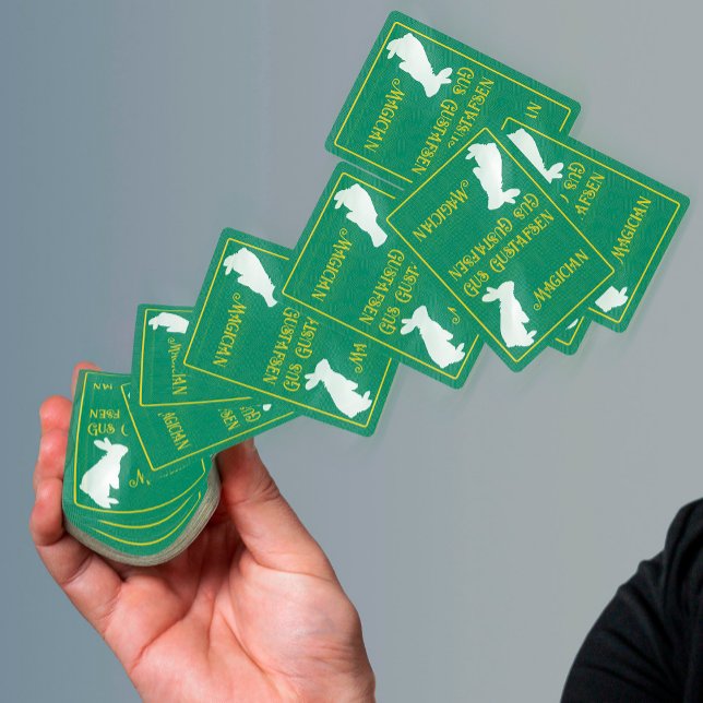 Personalisieren des weißen Kaninchens Spielkarten (Von Creator hochgeladen)