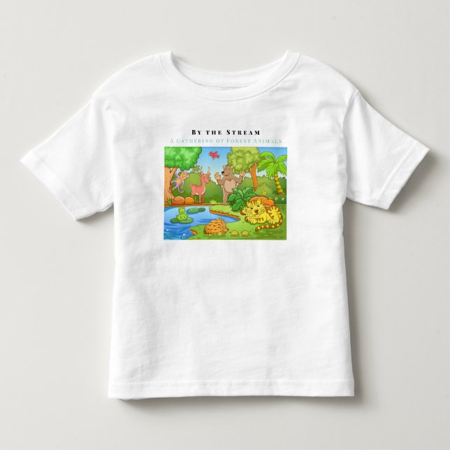 Personalisieren durch die Ansammlung von Waldtiere Kleinkind T-shirt (Vorderseite)