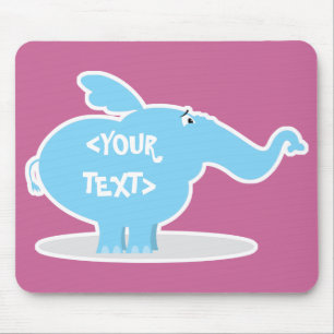 Personalisieren eines Elefanten,<YOUR TEXT> Mousepad