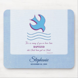 Personalisieren, Erwachsenentauchung Taube auf bla Mousepad
