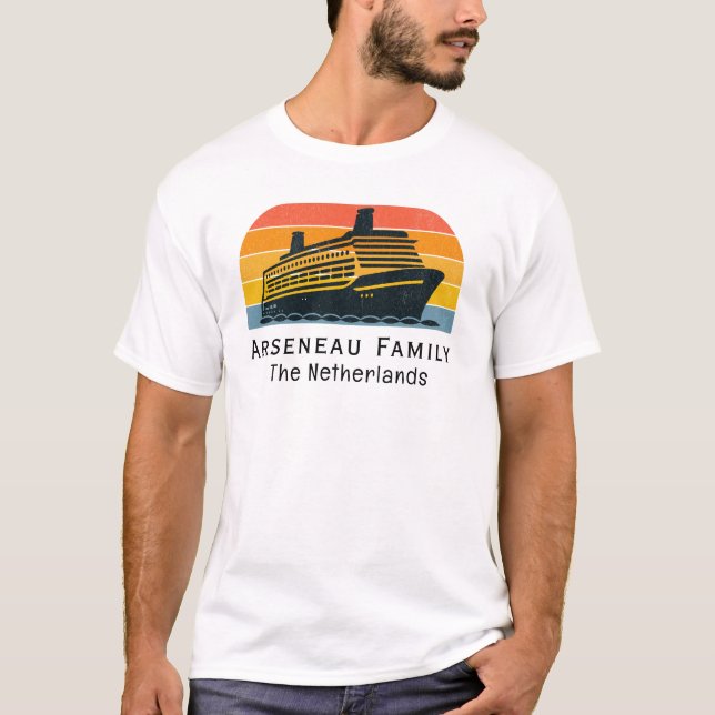 PERSONALISIEREN Familienurlaub T - Shirt (Vorderseite)