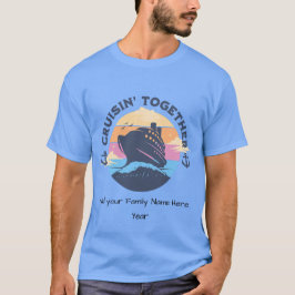 Personalisieren für Familie Cruise BLUE personalis T-Shirt