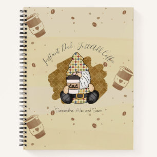 Personalisieren für Papa, der Kaffee liebt Vinta Notizbuch