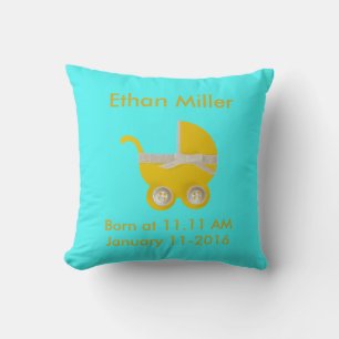 Personalisieren, gelb und weiß kissen
