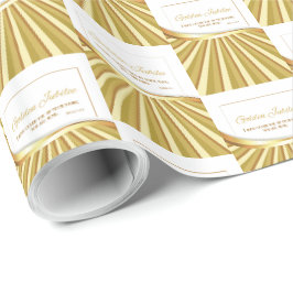 Personalisieren, Goldenes Jubiläum des religiösen  Geschenkpapier