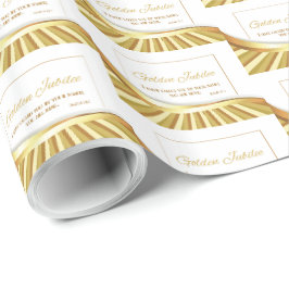 Personalisieren, Goldenes Jubiläum des religiösen  Geschenkpapier