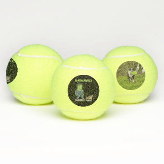 Personalisieren Halloween Frankenwalk Funny Dog Tennisbälle