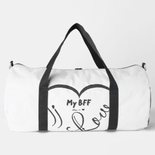 Personalisieren Ich liebe meinen besten Freund • D Duffle Bag
