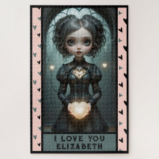 Personalisieren, ich LIEBE SIE niedlich Herzen Mäd