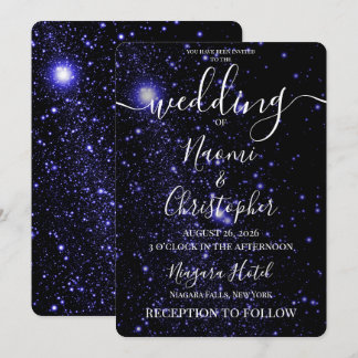 Personalisieren: Indigo-Lichter Hochzeit Einladung
