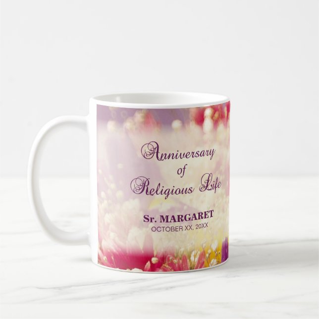 Personalisieren, Jubiläum religiöses Leben, Nun Kaffeetasse (Links)