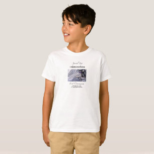 Personalisieren, Junge, Erste Kommunion Blau T-Shirt