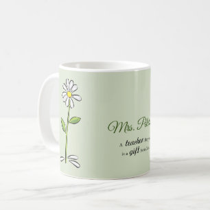 Personalisieren, Lehrer danke Ihnen, religiöse Blu Kaffeetasse