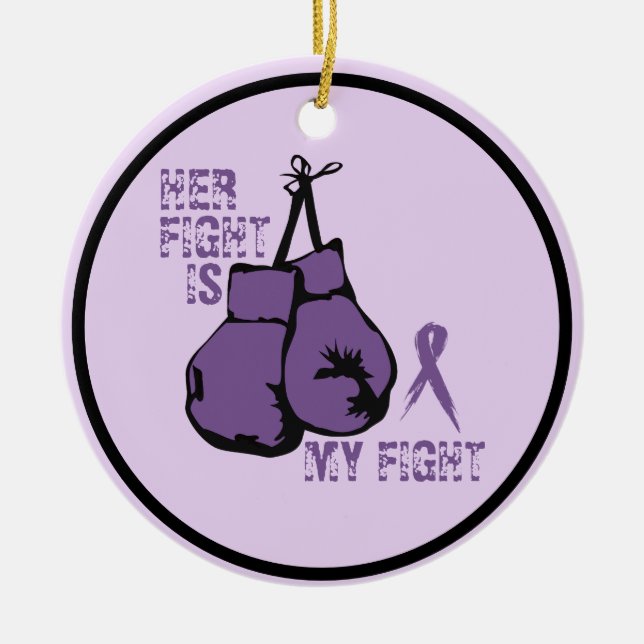 Personalisieren Lupus Unterstützung Ihr Kampf ist  Keramik Ornament (Vorne)