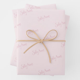 Personalisieren mit Ihrem Namen Geschenkpapier Set