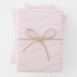 Personalisieren mit Ihrem Namen Geschenkpapier Set