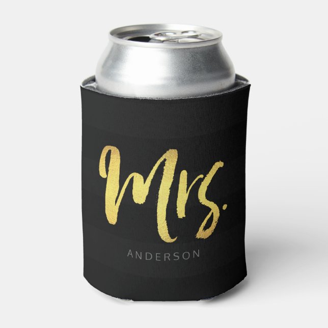 Personalisieren mit Name Imitate Gold Mrs. Black S Dosenkühler (Kanne Vorderseite)