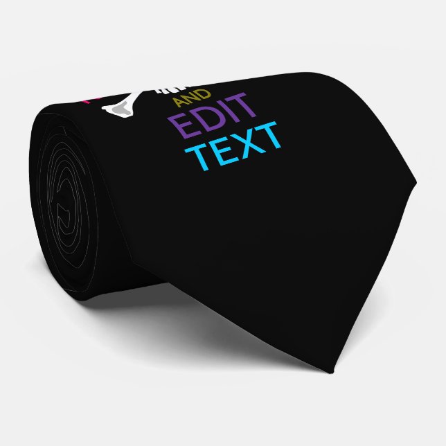 Personalisieren mit Text Behalten Calm Crossbones  Krawatte (Gerollt)