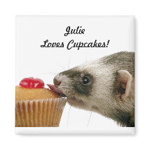 Personalisieren Name Lieben Cupcakes Ferrets