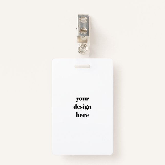 Personalisieren oder Anpassen Ausweis (Vorderseite mit Klammer)