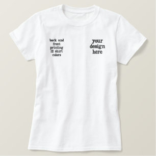 Personalisieren oder Anpassen Besticktes T-Shirt