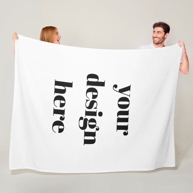 Personalisieren oder Anpassen Fleecedecke (Beispiel)
