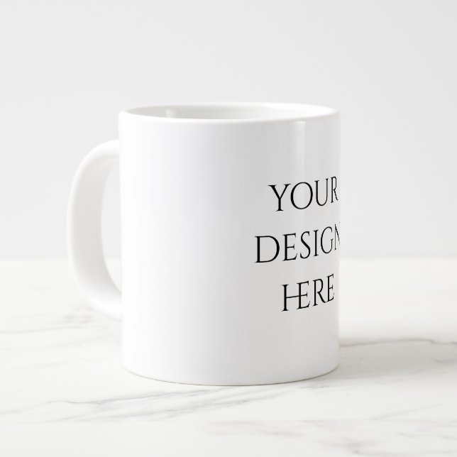 Personalisieren oder Anpassen  Jumbo-Tasse (Vorderseite Links)