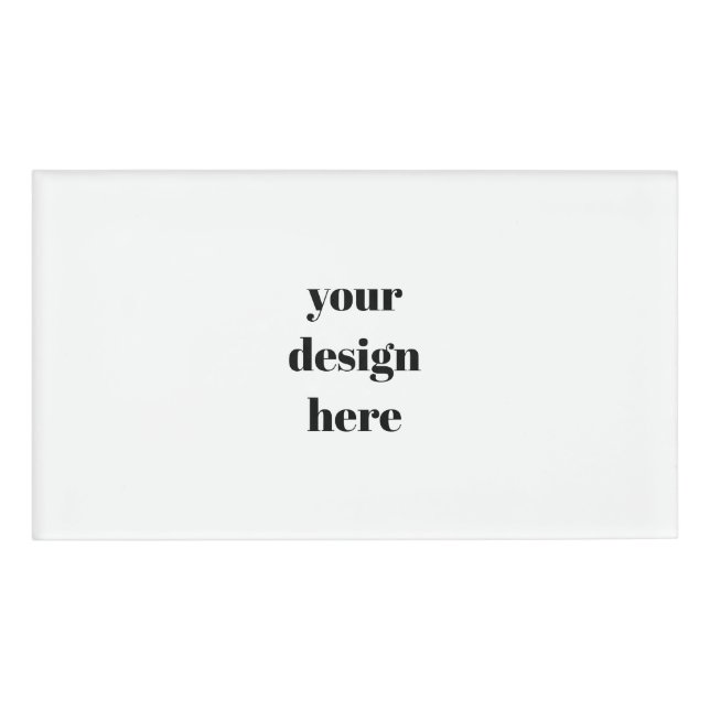 Personalisieren oder Anpassen Namenschild (Vorderseite)