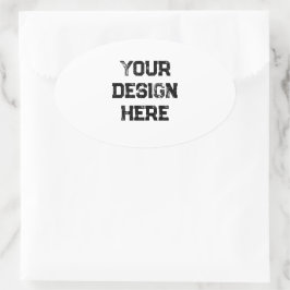 Personalisieren oder Anpassen Ovaler Aufkleber