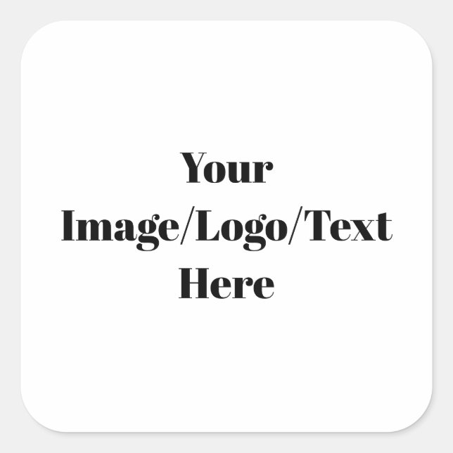 Personalisieren oder Anpassen Quadratischer Aufkleber (Vorderseite)