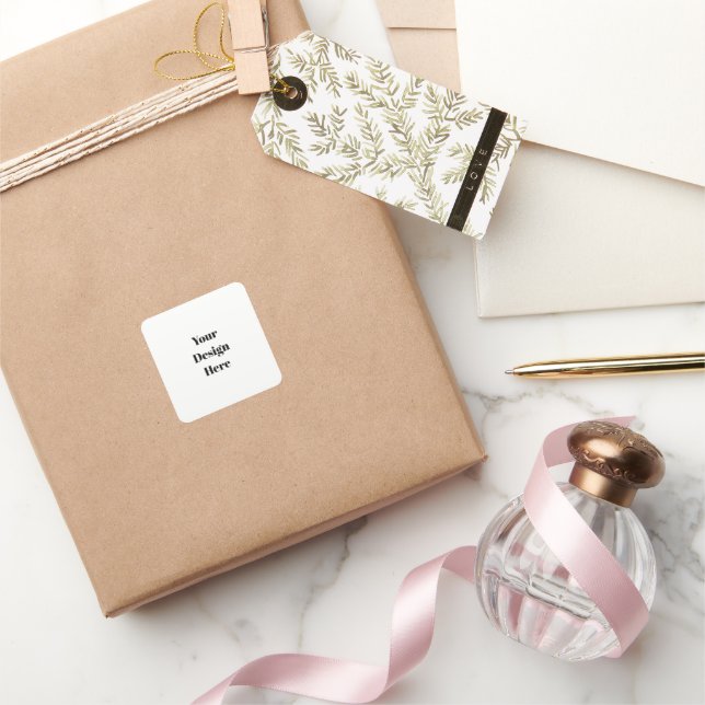 Personalisieren oder Anpassen Quadratischer Aufkleber (Schenken)