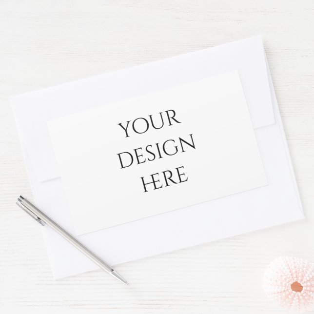 Personalisieren oder Anpassen Rechteckiger Aufkleber (Umschlag)