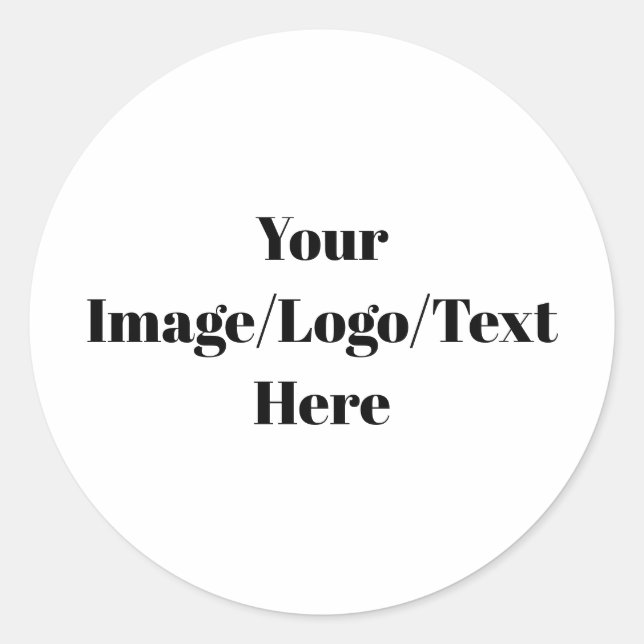 Personalisieren oder Anpassen Runder Aufkleber (Vorderseite)