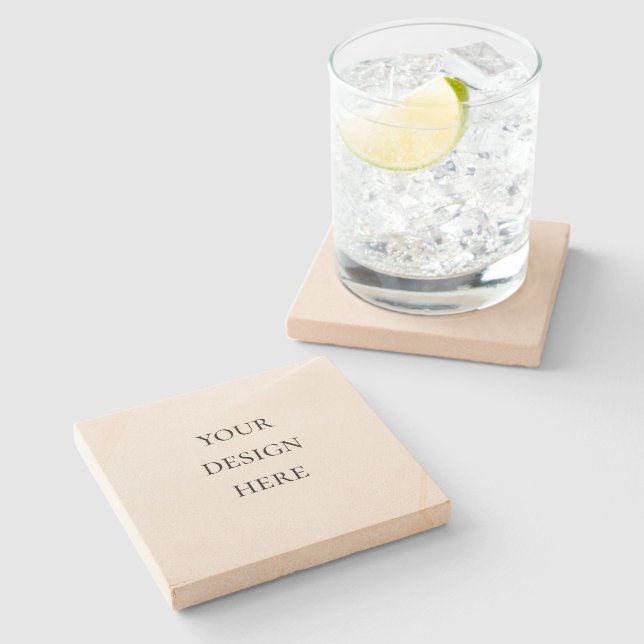 Personalisieren oder Anpassen Steinuntersetzer (Seitenansicht)