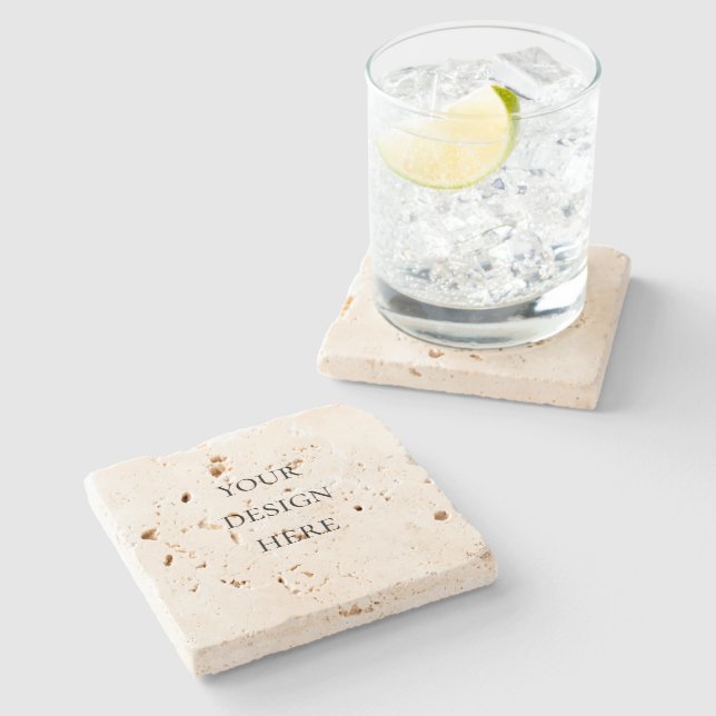 Personalisieren oder Anpassen Steinuntersetzer (Seitenansicht)