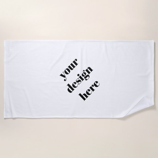 Personalisieren oder Anpassen Strandtuch (Vorderseite)