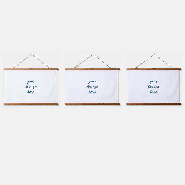 Personalisieren oder Anpassen Wandteppich Mit Holzrahmen (Dreifach)