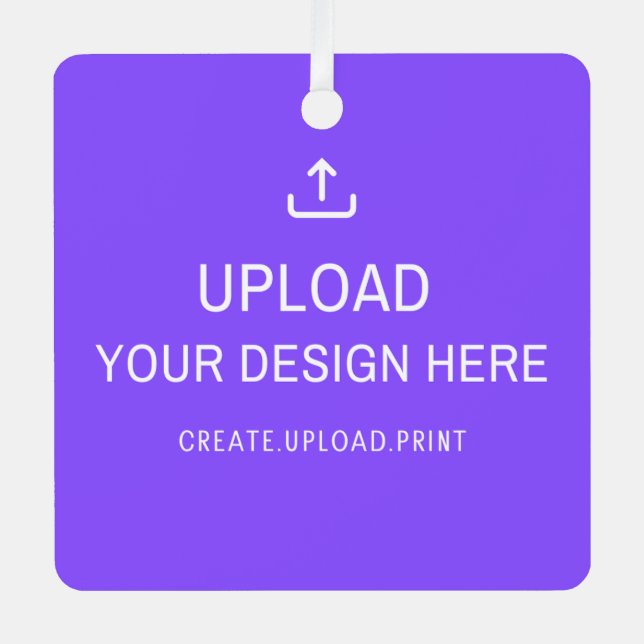 Personalisieren oder Hochladen Ihres eigenen Desig Ornament Aus Metall (Vorderseite)