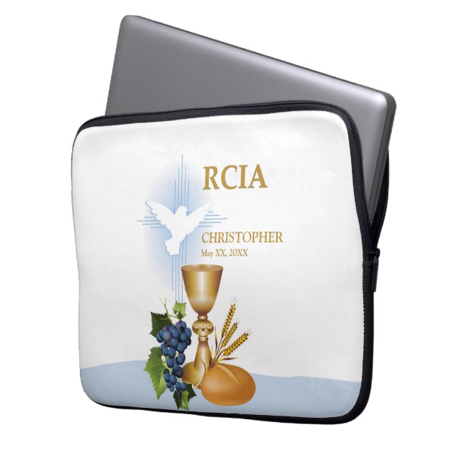 Personalisieren, RCIA-Glückwunsch katholische Sacr Laptopschutzhülle (Vorderseite Links)