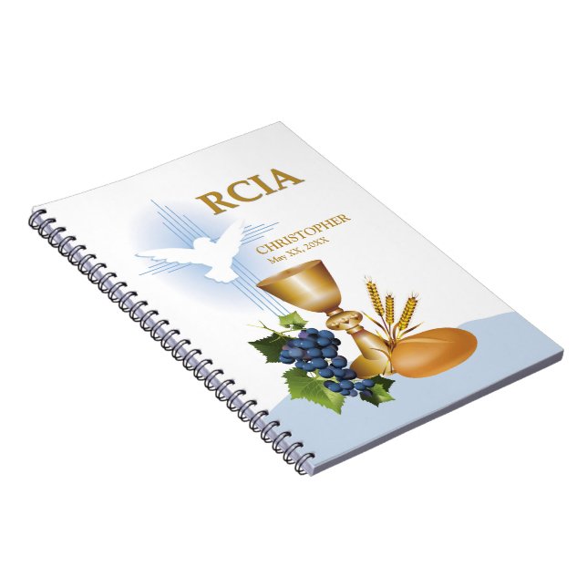 Personalisieren, RCIA-Glückwunsch katholische Sacr Notizblock (Rechte Seite)