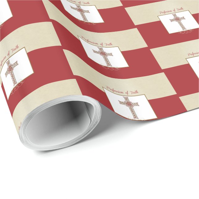 Personalisieren, RCIA-Segnungen zum Beruf des Glau Geschenkpapier (Rolleneckpunkt)