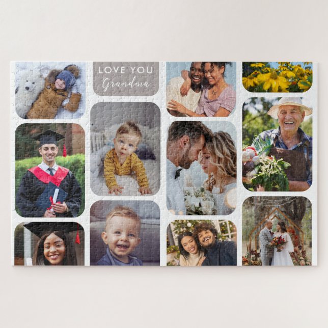 Personalisieren Sie 11 Fotos Moderne schicke Liebe (Horizontal)