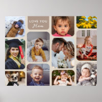 Personalisieren Sie 11 Fotos Taupe Moderne Liebe S
