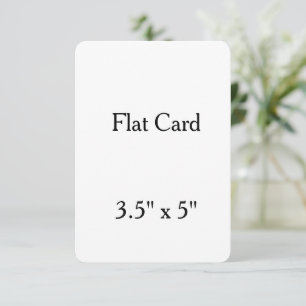 personalisieren Sie 3,5" x 5" runde flache Karte