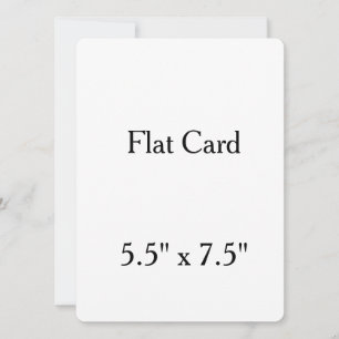 Personalisieren Sie 5,5" x 7,5" abgerundete Flat C